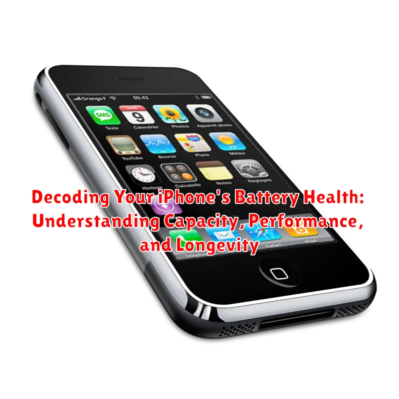 Decoding Your iPhone's Battery Health: Understanding Capacity, Performance, and Longevity