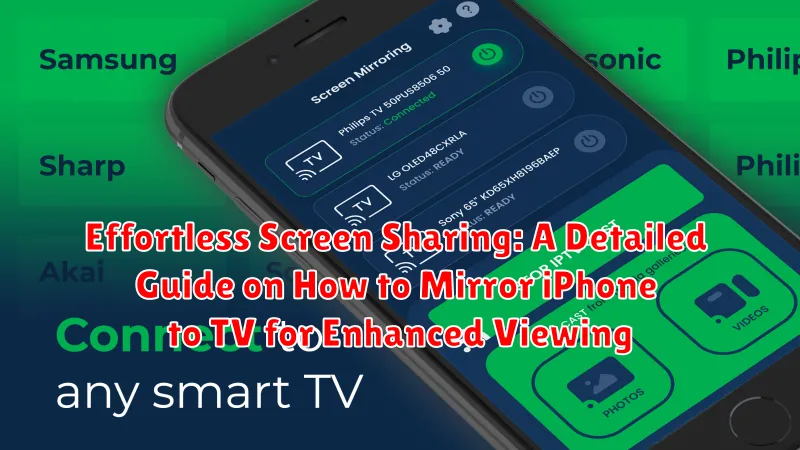 Effortless Screen Sharing: A Detailed Guide on How to Mirror iPhone to TV for Enhanced Viewing Effortless Screen Sharing: A Detailed Guide on How to Mirror iPhone to TV for Enhanced Viewing