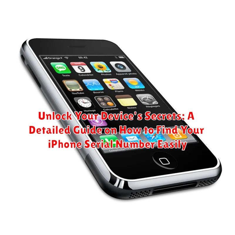 Unlock Your Device's Secrets: A Detailed Guide on How to Find Your iPhone Serial Number Easily Unlock Your Device's Secrets: A Detailed Guide on How to Find Your iPhone Serial Number Easily